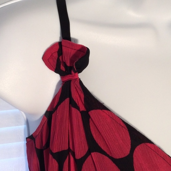 Express Silk Polka Dot Baby Doll Mini Sz M - Picture 5 of 14